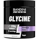 Bandini® Glycine Powder | 100% Vegan, Pure, crystalline | Collagen Synthesis for Skin and Joints - Sleep aid | No additives, Laboratory Tested | with Measuring Spoon | 310 g | 100% Vegan