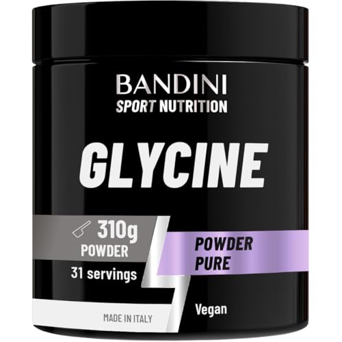 Bandini® Glycine Powder | 100% Vegan, Pure, crystalline | Collagen Synthesis for Skin and Joints - Sleep aid | No additives, Laboratory Tested | with Measuring Spoon | 310 g | 100% Vegan