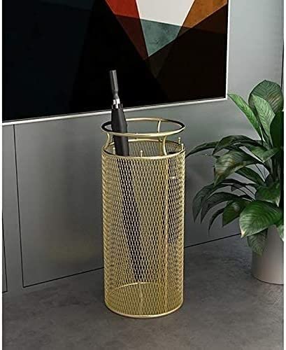 Porte-parapluie en maille dorée au design chic et élégant pour grand hôtel - 5