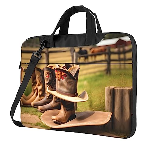 Sac ordinateur 13 pouces antichoc sacoche bandoulière hiboux marron