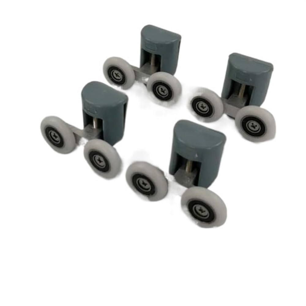 Lkfjnhepf 4Pcs Upper Parts Shower Door Rollers 4Pcs-8Pcs/Set Shower Door Enclosures Rollers Runners Wheels Pulleys Upper Part Or Lower .Diameter20mm/22Mm/23Mm/25Mm/27Mm(,23Mm)