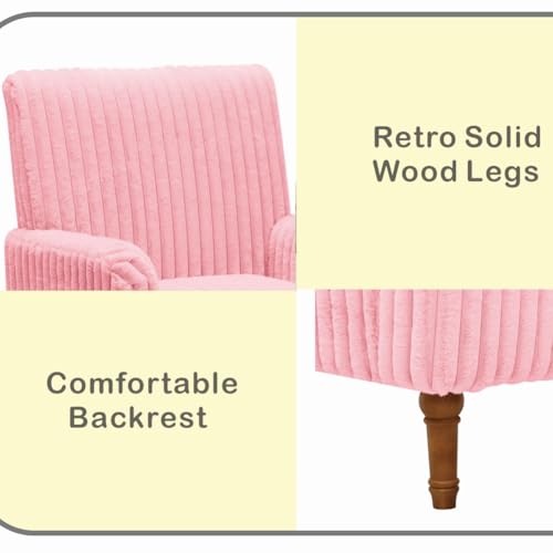 Sillón Plegable Tela Pana Rosa miniatura 4