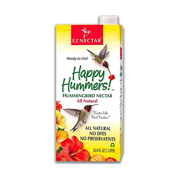 EZNectar Happy Hummers! Clear ReadyToUse Hummingbird Nectar, 33.8 oz