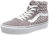 Construcción vulcanizada Vans Filmore Hi, Zapatillas Mujer, Suede Dots Purple Dove White, 39 EU