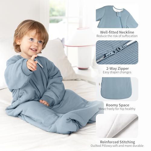 Image of BubblePanda Rayon Made from Bamboo Sleep Sack 6-12 Months 1.5 Tog Baby