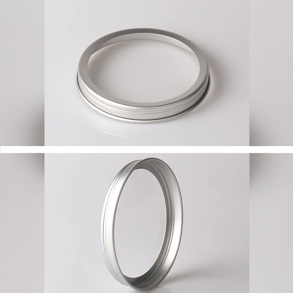 100 Stück 20ml Silber Leere Aluminiumdose Aluminium Runde Stülpdeckeldose Dosen Aludose Blechdosen mit Sichtfenster Cremedosen für DIY Salben Kerze Kosmetik Rasierseife