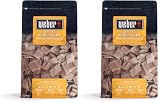 Weber Astillas de Manzano (Paquete de 1400g), Aroma Sutil, Dulce y Delicado, Ideal para Pescados, Madera 100% Natural, Producto de la UE, certificada FSC sostenible (17621)
