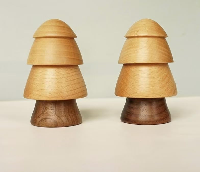 Porte-cure-dents en bois de hêtre naturel pour table