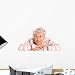 Wallmonkeys FOT-30667307-18 WM200304 Portrait of The Old Woman Isolated on White Peel and Stick Wall Decals (18 in W x 12 in H), Small