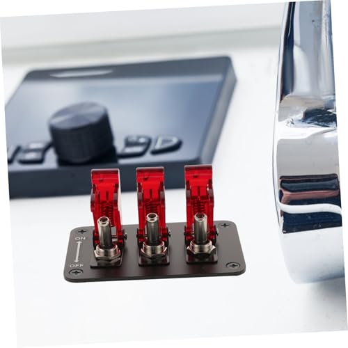 Interrupteur à bascule étanche 12V rouge pour panneau 3 positions de commande de bateau