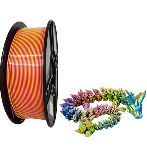 SUNTOP FOOD SAFE Tri-Color Silk PLA Filament (Red/Yellow/Blue), 1kg