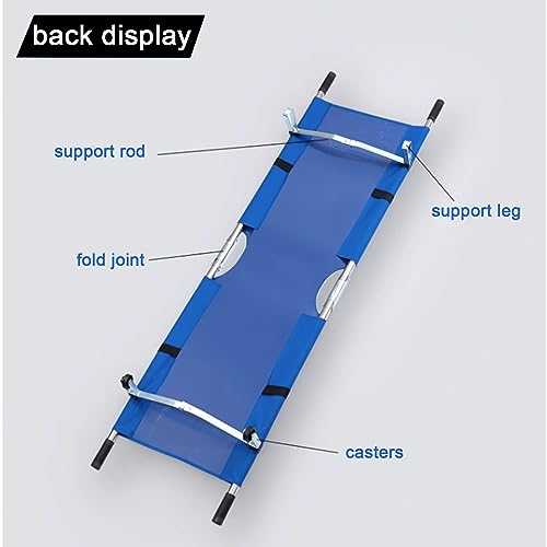 Tabla espinal de aleación de aluminio con estructura azul plegable 3