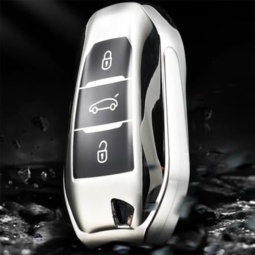 Coque de clé pour Citroën C4 C4L C6 C3-XR protection douce rose