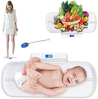 OLIYA Pet Scale, Toddler Scale with Hold Function, Infant Scale Measure Adult/Cat/Dog Weight Max: 220lb and Height Max: 70cm Accurate, Precision at ± 10g, Scale with Three Weighting Modes (lb/kg/oz)