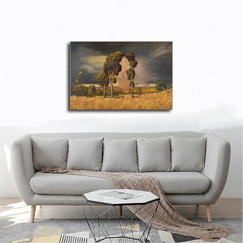 Impression sur toile Summer Rain Pierneef décoration murale d'art premium - 4
