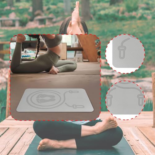 Estera antideslizante para cuerda de saltar para gimnasio en casa, protege el piso y la cuerda, alfombrilla de 60x40 cm, 8 mm de grosor, absorbe impactos para ejercicios de fitness miniatura 4