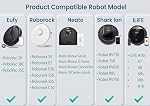 16 Pieds Boundary Strips Marqueurs magnétiques compatibles pour Neato Shark ION IQ Aspirateur robot 750 871 761R85,Eufy RoboVac 30 Robotique xiaomi Roborock S5 noir
