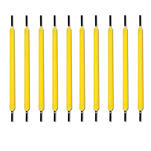 10 Uds. Bombilla Edison Piezas De Lámpara De Filamento LED 38mm DC3V DC12V Cuentas LED Accesorios De Luz Incandescente Diodo Para Iluminación De Vacaciones DIY,Blanco Frio 6000K,3V 100mA 10 Piezas