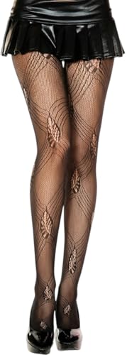 Image of ToBeInStyle Women's Argyle Checkered Diamond Rhombus Net Opaque Sheer Tights Pantyhose