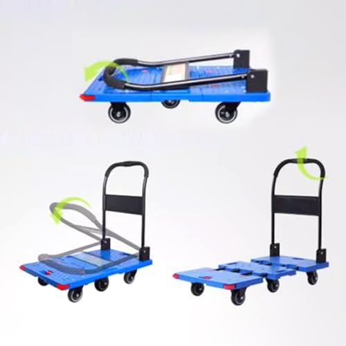Carro plegable plataforma para transporte silencioso 98x49cm miniatura 5