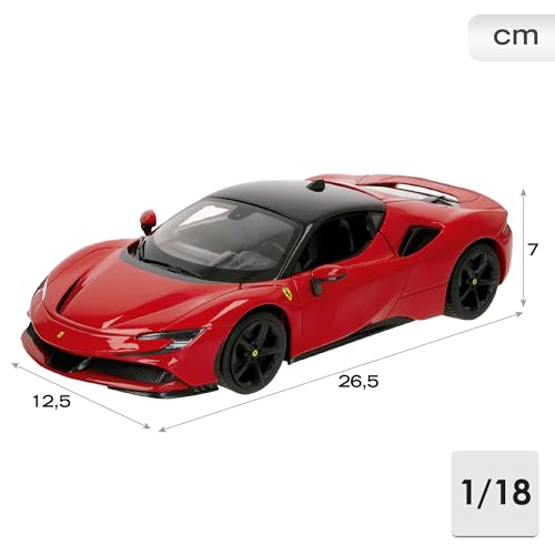 Bburago 1:18 R&P SF90 Stradale, Rojo miniatura 3