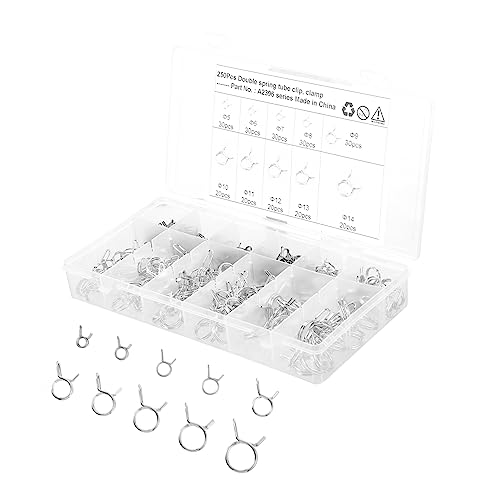 Abrazadera de tubo de resorte Cabilock antifugas, clips de sujeción constante para motor