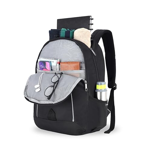Image of Lavie Sport Arena 28L Casual Backpack For Boys & Girls (Black)
