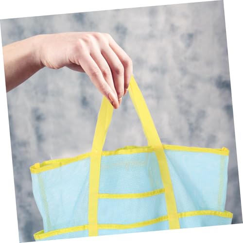 Portable Mesh Shower Bag Multi-Functional Beach Tote for Women Large Waterproof Travel Organizer with Adjustable Strap for Swimming and Outdoor Activities4