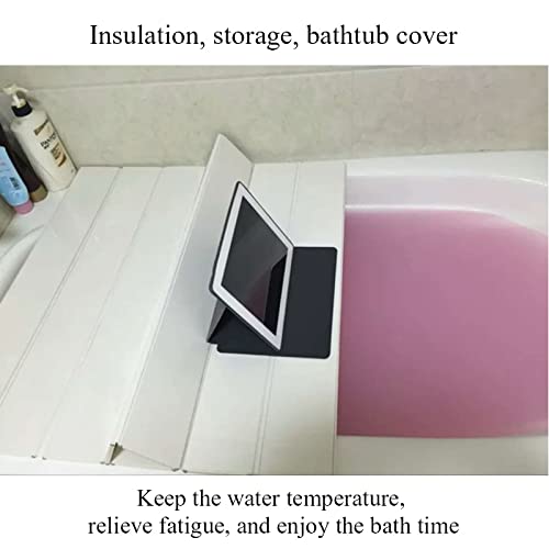 Couvercle de plateau en PVC pour baignoire pliable rabat isolant tablette et ordinateur