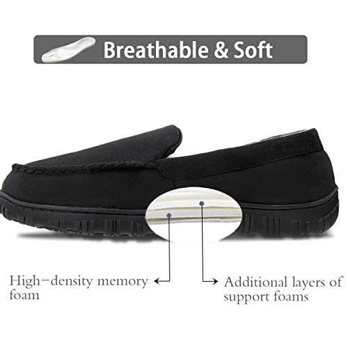 Shoeslocker House Shoes For Men Black Size 9 #TOP2