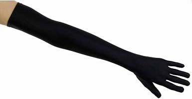 Matte Satin Opera Length Gloves 