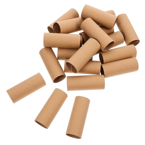Cabilock 20pcs Brown Cardboard Tubes for Crafts Diy Paper Roll Tubes Craft for Boys and Girls Paper Rolls Making Tools