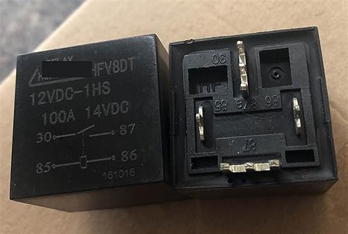 Relé HFV8D 12VDC-1HS de alta capacidad 80A y 4 pines estables 2