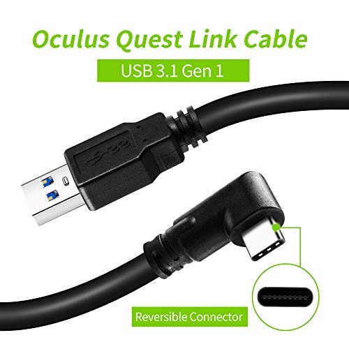USB C Cable USB Type C VR Link Cable, Compatible with Oculus Quest 2 Link Cable, High Speed Data Transfer and Fast Charging USB 3.1 Gen 1 Compatible with Oculus Quest Gaming Link Cable, 5Gbps/3A (5M)