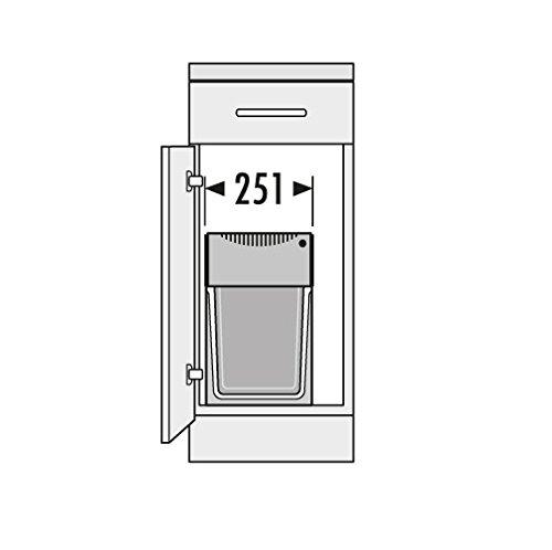 Hailo Tandem Küchen-Abfalleimer, Kunststoff, grau - Image 4