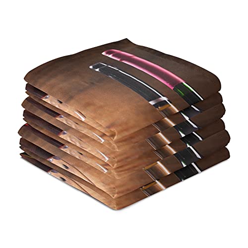 Red Wine Grape Floral Dish Towel Cloth Kitchen Bath Hand Towels 18X28 In Super Absorbent Lint Free Cleaning Cloths Tea Bar Soft Towel Kitchen Accessories Set Of 1 #TOP3