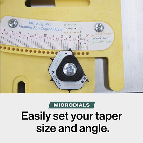 Scie circulaire de table jig Microdial pour coupes coniques ultra précises - 5