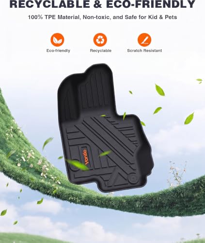 Image of Floor Mats & Cargo Liner for Mercedes-Benz GLE 2020-2025 2026, Custom Fit TPE All Weather Liners for GLE 350 /450 /580 /53 AMG /63 AMG S(5-Seat Models Only, Not for Coupe)