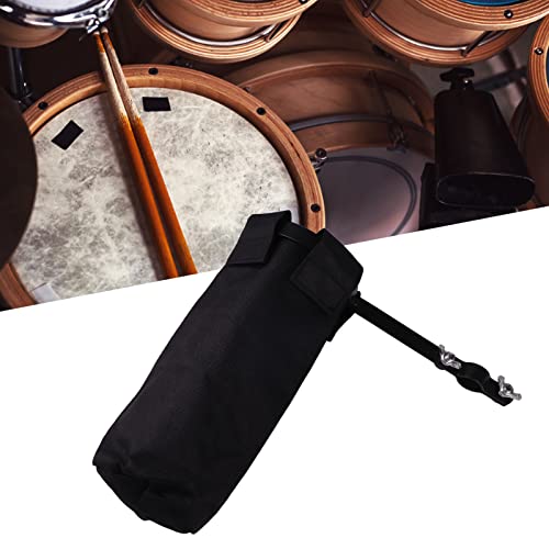Funda para baquetas de batería, funda grande impermeable y resistente al desgaste, hecha de nailon, color negro miniatura 6