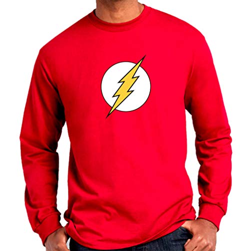 Camiseta Manga Larga de Hombre Flash Comic DC 002 L