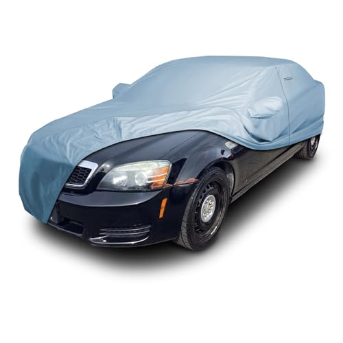 Image of iCarCover Premium Car Cover for 2011-2017 Chevy Caprice Sedan Heavy Duty Waterproof All-Weather Automobiles Custom Fit Indoor Outdoor UV Snow Protection Covers with Straps and Bag