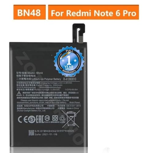 Image of Original BN48 Battery for Redmi Note 6 pro M1806E7TG / M1806E7TH / M1806E7TI Battery with 1 Year Warranty**** (CC156)