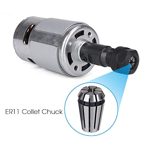 775 DC Motor, 12V-24V 10000 RPM Mini Electric Motor, Double Ball Bearing Large Torque High Power Motor for DIY Parts