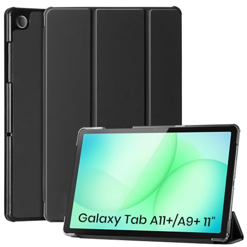 CoBak Coque Étui pour Samsung Galaxy Tab A11+ Plus 2025 (SM-X230/X236B) / A9+ 2023 (SM-X210/X215/X216/X218) 11 Pouces, Étui en Cuir PU à Trois Volets avec...