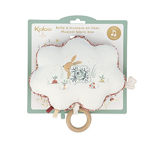 Kaloo, Petites Chansons, Fabric and Wood Music Box, 15 cm Musical Pillow, “My Little Bunny” Nursery Rhyme (French) - Image 2