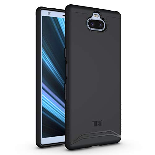 Sony Xperia 10 Case, TUDIA [Merge Series] Dual Layer Heavy Duty Extreme Drop Protection/Rugged Phone Case for Sony Xperia 10 [NOT Compatible with Xperia 10 Plus] (Matte Black)