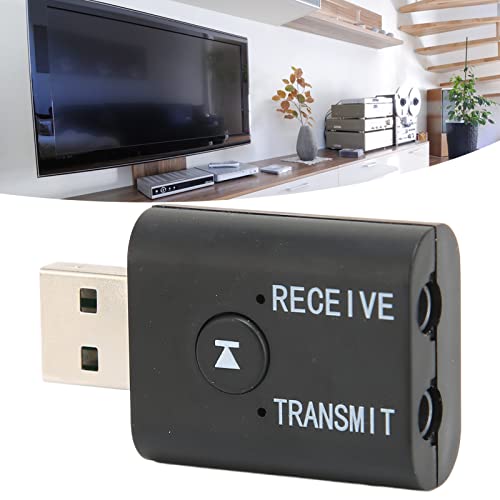 Receptor transmissor USB Bluetooth 5.0, mini adaptador de áudio Bluetooth sem fio 2 em 1, adaptador
