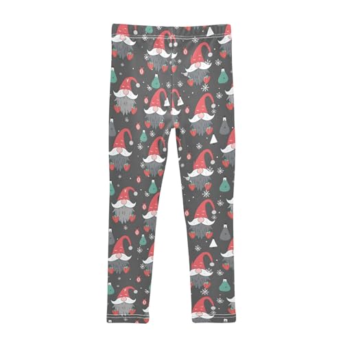 senya Girls Printed Leggings Yoga Pants Gnome Christmas Pattern for Kids in 4t to 10 Years, 4T2