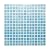 URBN Contemporary Light Sky Blue Iridescent Glass Mosaic Tile for Indoor and Outdoor - Single Sheet (13 inches x 13 inches, 1.15 SQ FT)