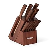 Hampton Forge Raintree Copper 13 Piece Block Set, Brown/Wood
